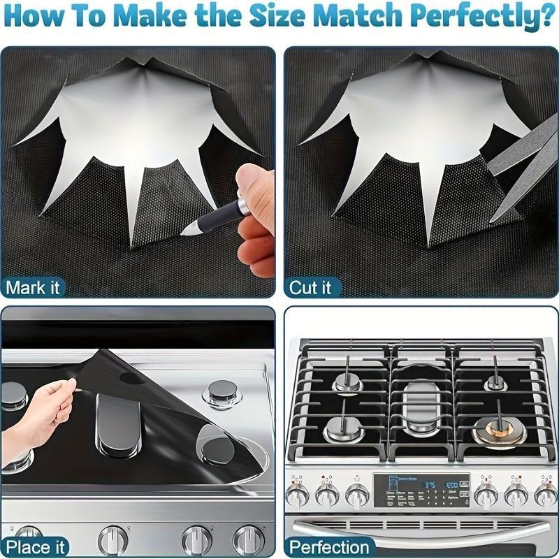 Stove Cover, Stove Protector for Gas Range, Reusable Non-stick Washable Stove Guard, Heat Resistant Protector for Kitchen