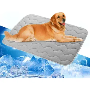 Extra Large Dog Cooling Mat | 39.4''*27.6'' Washable Cooling Pet Pad | Portable Kennel Puppy Bed for Summer,Non Slip Sleeping Blanket Pet Pads,Washable Non-Toxic MatsGift.