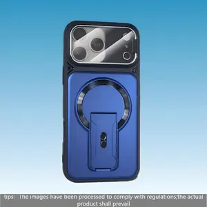 Luxury Invisible Magnetic Foldable Stand Flip Case Cover, Full Lens Protection, Scratch-Resistant, Drop-Proof, for Apple iPhone 17pro Max 16pro 15 14 13 12 11