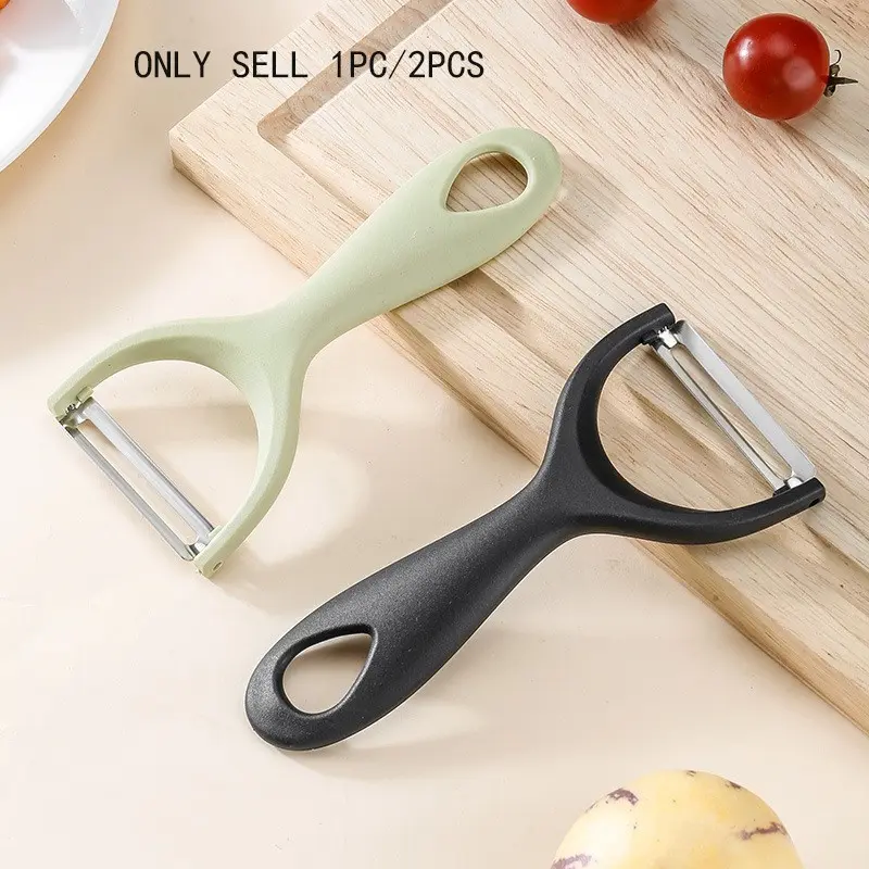 Plastic Handle Vegetable Peeler, Veggie Peeler, Kitchen Fruit Potato Peel Tool, Home Use Pumpkin Cutter, 1pc/2pcs, Essential Cooking Utensil