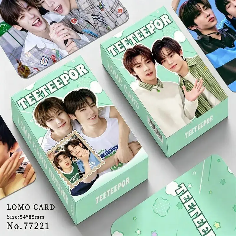 30PCS TEETEEPOR Thai Star Double-Sided HD LOMO Photo Cards Set TeeTee × Por for Fan Collection And Scrapbooking