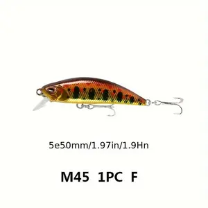 Lure Fake Bait Sinking Minnow 2.17inch/5g Minnow Lure Bionic Fish Bait Small Minnow Lure M45