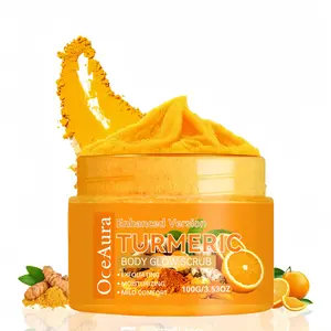 Turmeric Nourishing Scrub 100g - Hydrating Exfoliant Infused with turmeric extract and moisturizing ingredients. Gently exfoliates while deeply hydrating the skin, leaving it smooth, supple, and radiant.