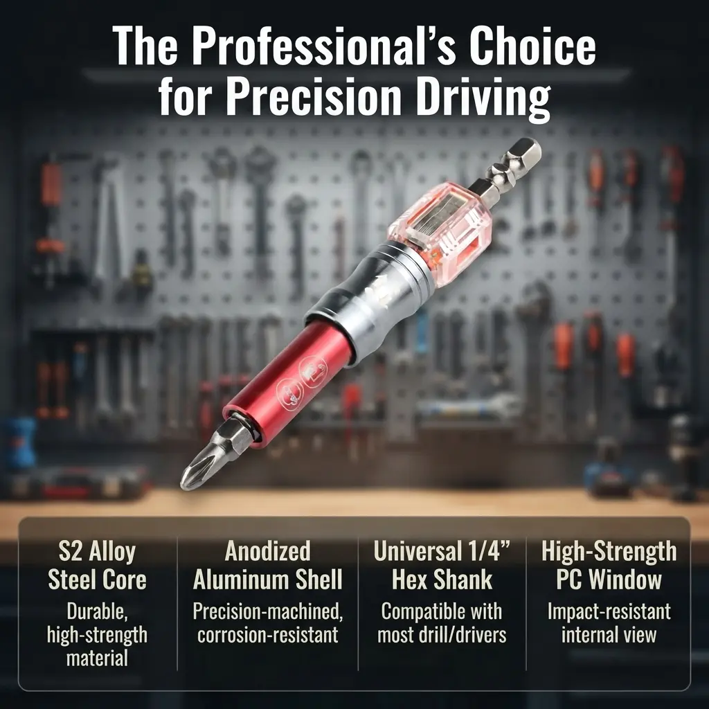Multifunctional Adjustable Socket Screwdriver, Convertible Screwdriver & Socket Tool with Magnetic Attachment, Used for Installing Screws and Threaded Rods
