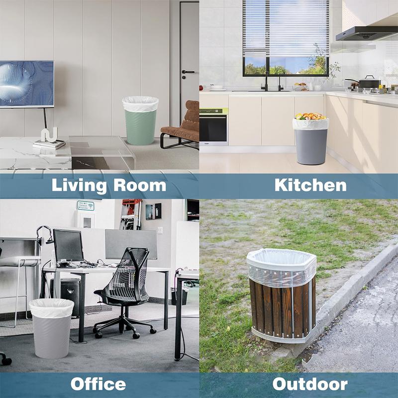 Box Of 13 Gallon Expandable Heavy-Duty Plastic Multipurpose Disposable Garbage Bags-Super Strong, Leak-Resistant Trash  bag, And Odor-Proof  For Bedroom, Kitchen, Living Room, Outdoor, And Toilet Use - Convenient And Sanitary Waste Solution