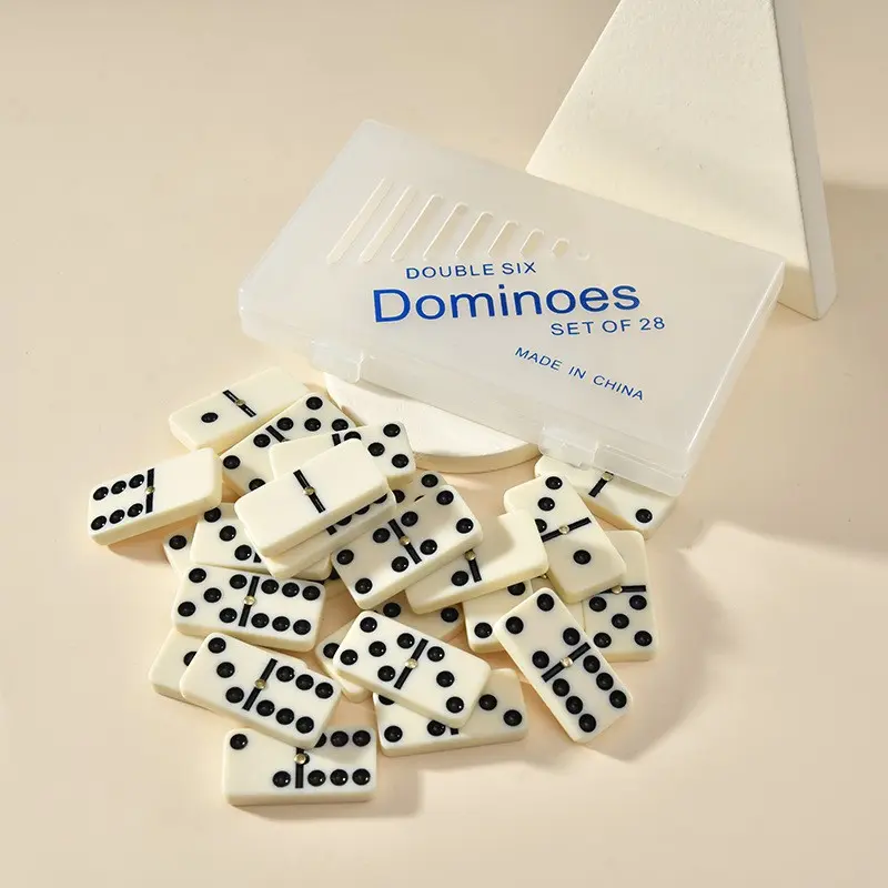 Dominoes Game Set, 28 Pieces Domino Tiles, Boxed Board Game Entertainment, Perfect for Family Fun and Social Gatherings