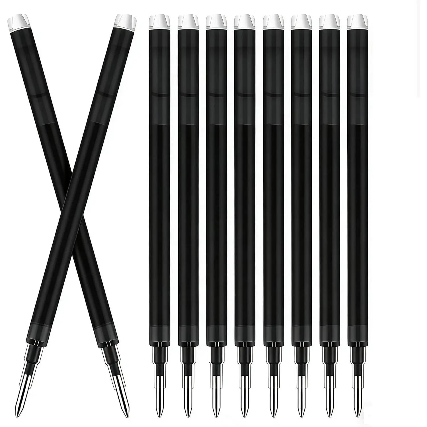 Erasable Gel Ink Pen Refills Compatible with Frixion Friction Blue, 10-Pack 0.7mm,  Dry Ink Pen Refills