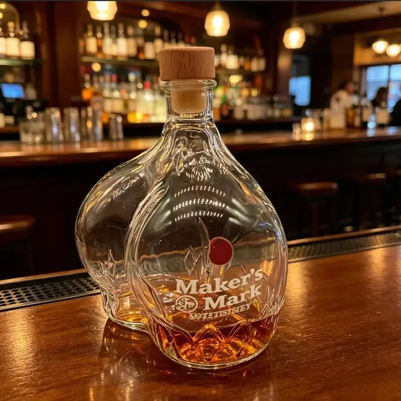 Funny Boot Shape Glass Whisky Decanter, Unique Novelty Playful Clear Alcohol Bottle, Perfect Gift for Whisky Enthusiasts, Bar & Home Decoration