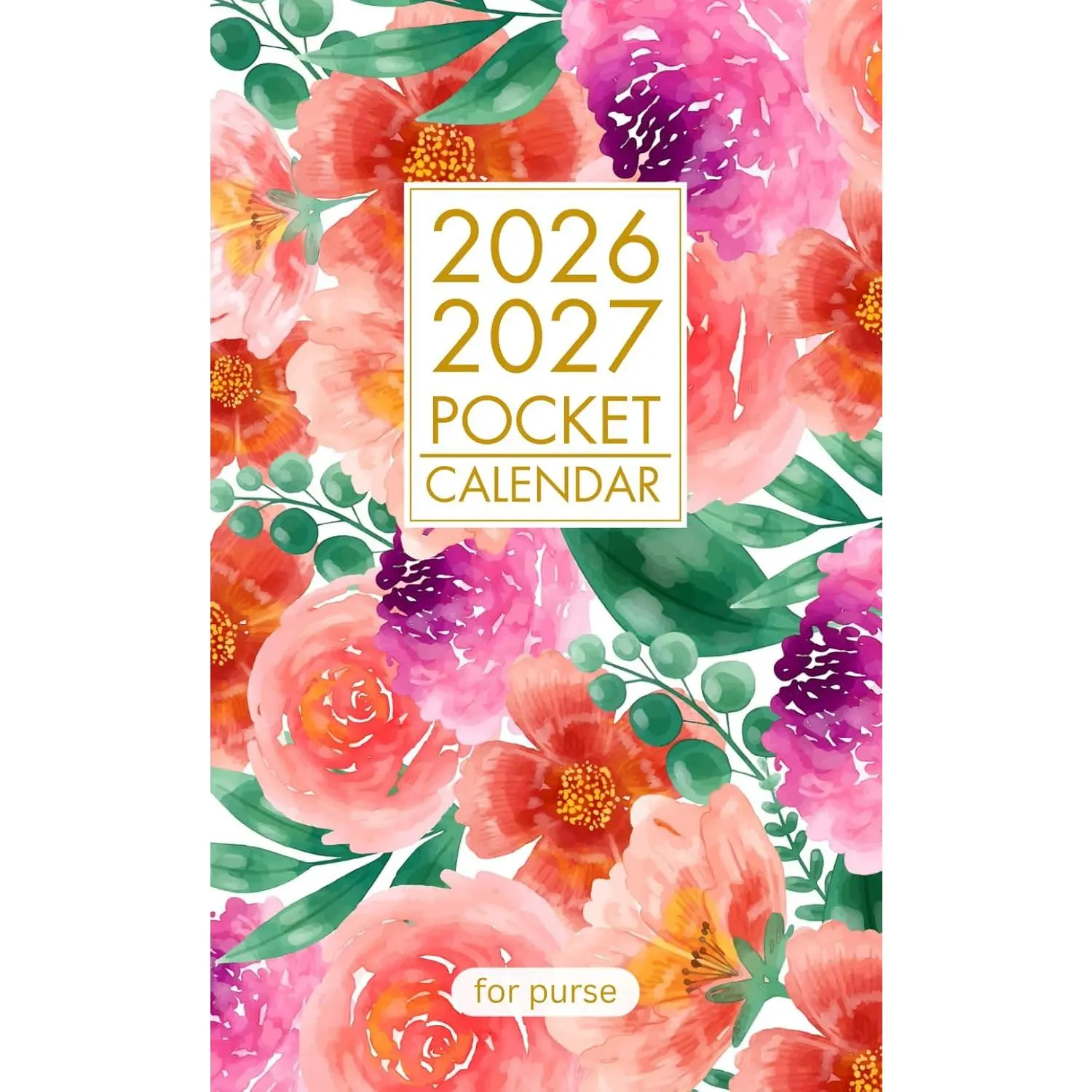 Pocket Calendar 2026-2027 for Purse: 2 Year Pocket Planner January 2026 - December 2027 - Paperback