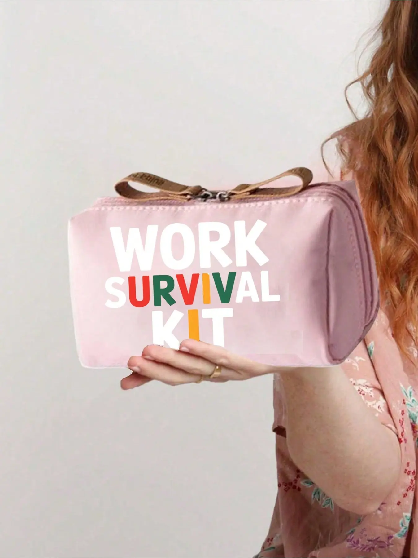 Portable Medicine Bag, Compact Pill Organizer & First Aid Kit with Work Survival Kit Print. Durable Fabric Pouch for Daily, Outdoor & Travel Use. Ideal Gift for Nurses, Doctors & Pharmacists for Birthday, Christmas & Anniversary