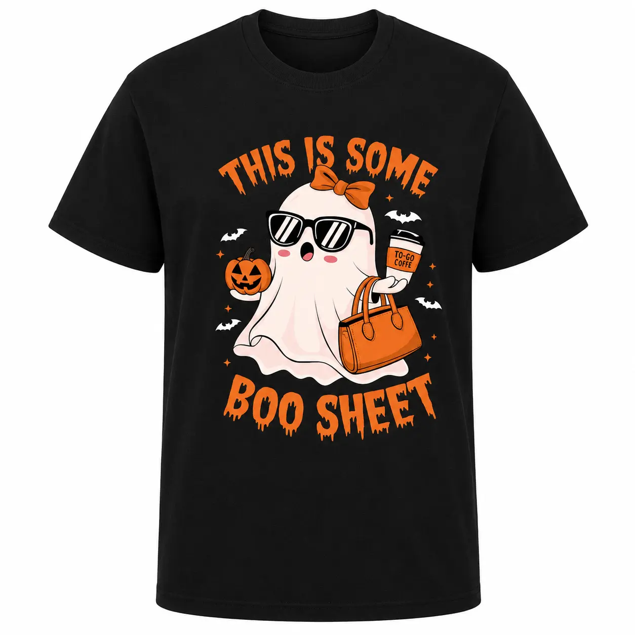 [100% Cotton] Women'S Halloween Graphic T Shirt Featuring Spooky Ghost Design And Jack O Lanterns Lightweight Casual Oversized Fit Perfect For Spring And Summer Golf Gift T-Shirt For Men And Women,Regular,Fit Textured Knit T,African,Americ,,unisex,tee,to,