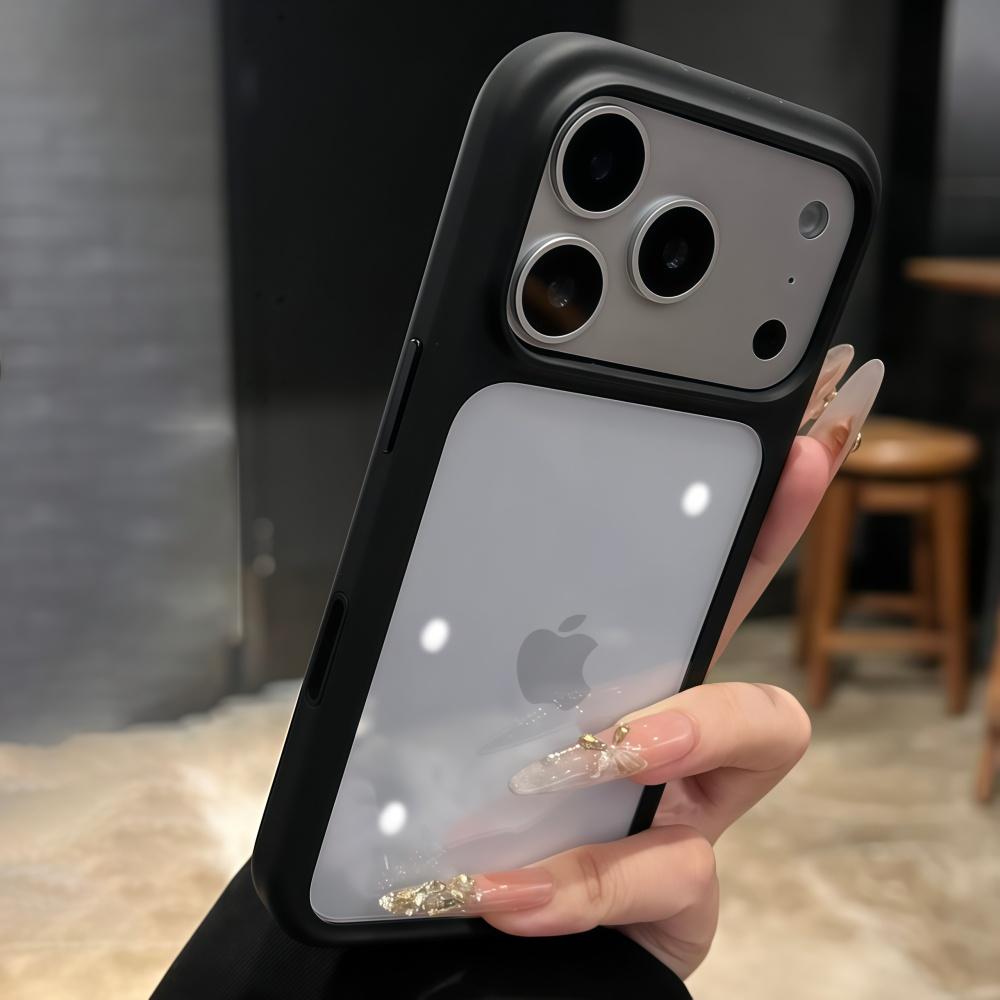 Intelligent Camera Touch Button Crystal Clear Phone Case for iPhone 17 Pro Max 17 Pro 17 Air Transparent Shockproof Cover Funda
