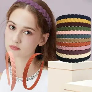 12Pcs Thin Plastic Hard Headbands with Teeth for Girls, Teens & Women, Anti-Slip Daily Summer Hair Accessories