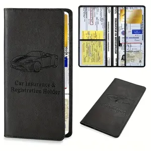 Car Registration, Driver's License, Insurance Card and Documents Storage Bag, 1-Count Car Insurance and Registration Holder Wallet Organizer, Protective Car Accessory for Men and Women #GLOBAL PICKS