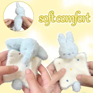 Korean Chibi Plush Stuffed Toys - Soft, Whimsical Animal-Shaped Elephant & Rabbit, Cute Mini Fun Toys for Kids, Easter Gift & Home Decoration
