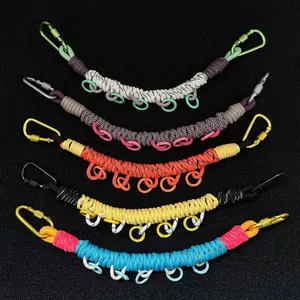 Multi-purpose Hand-woven Backpack Hanging Rope Paracord Outdoor Tactical Extension DIY Modification Handbag Strap Accessories