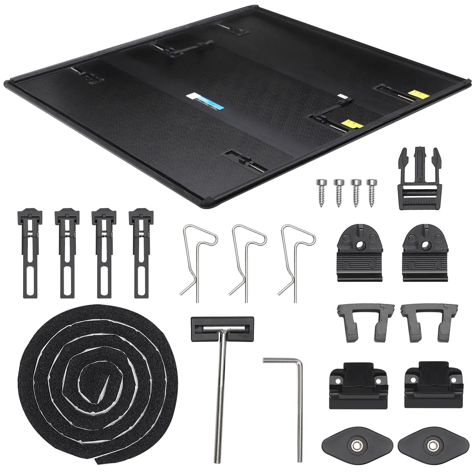 2020-2025 5ft Truck Bed Hard Tri-Fold Tonneau Cover, Black