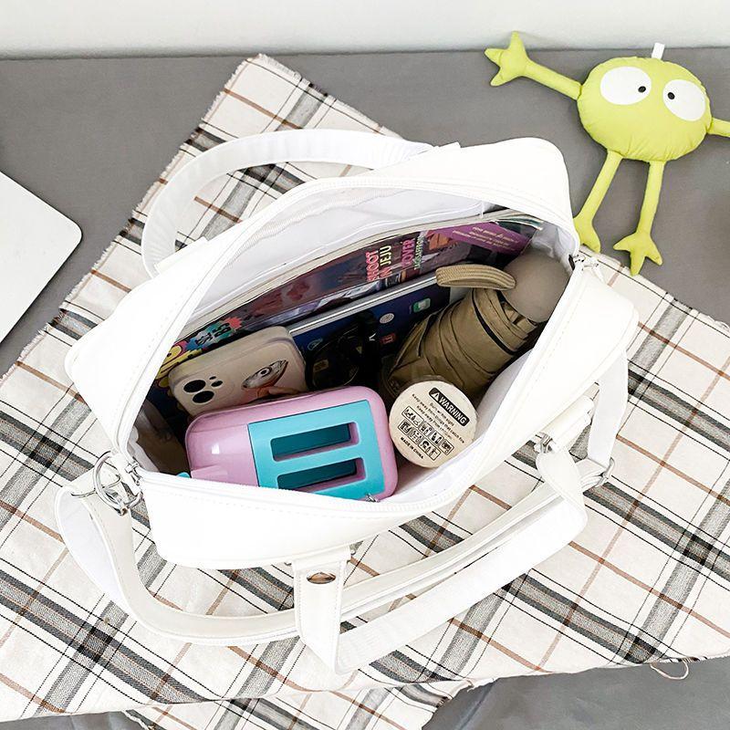 Women Japanese Style Trend Kawaii Candy Color Large Capacity Ita Bag Fashion Student Preppy Shoulder Bag Messenger Crossbody Bag