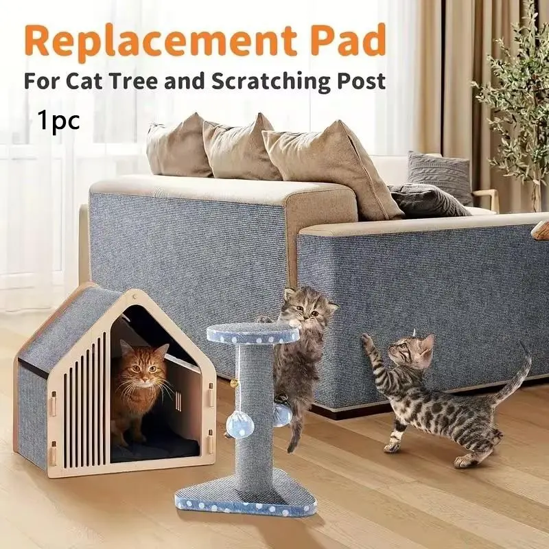 Self-Adhesive Pet Scratching Mat Pad - Residue-Free & Removable, Durable Polyester Felt, Wall & Furniture Friendly, Modern Style, Easy Installation, Must-Have for Pet Owners