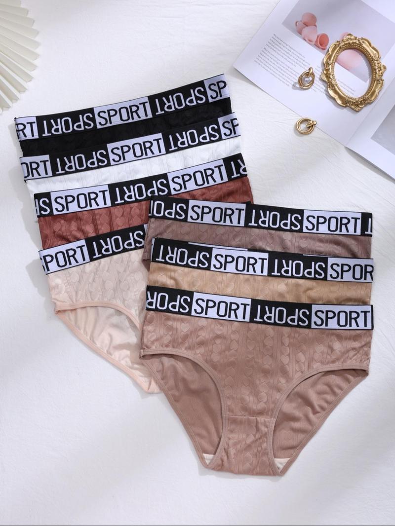 Women's Solid Color Tape Waist Panty, Soft Comfy Breathable Knicker for Daily Wear, Clothing, Underwear for All Seasons,  Lingerie for Women