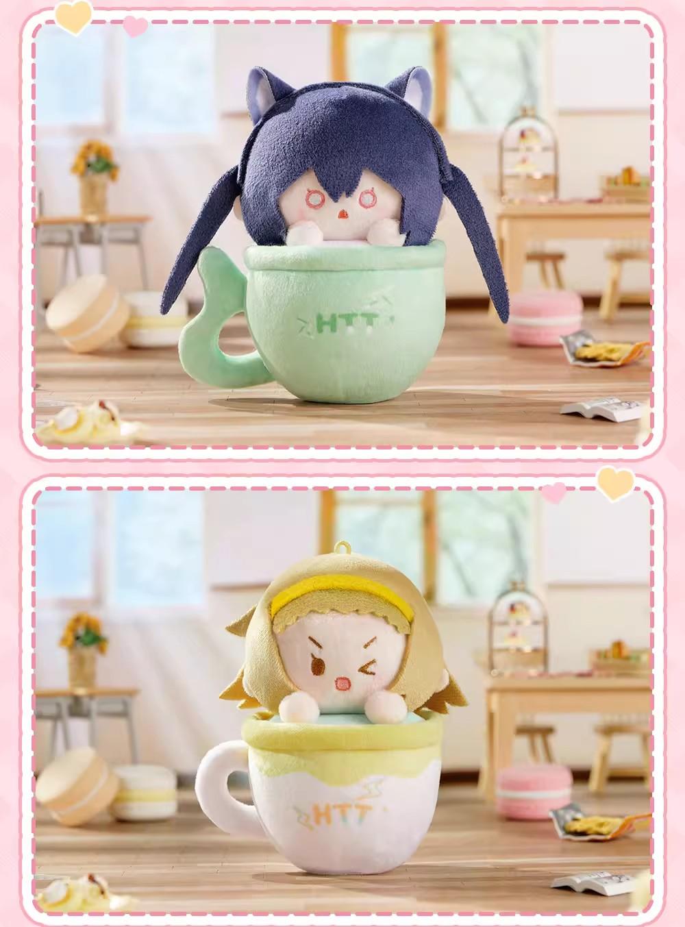 New Genuine K On Teacup Stuffed Plush Doll K On Keychains Keyring Fluffy Tea Party Time Series Plush Figure Ornament Gift Toy