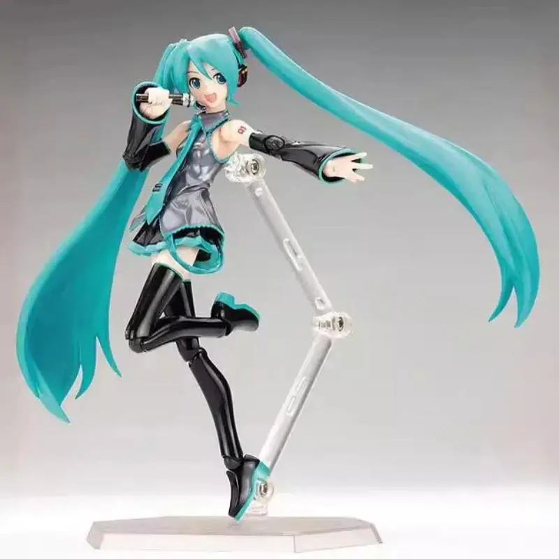Hatsune Miku 2026 New Anime Girl Figure Figma 014 Virtual Singer Miku Joint Movable Model Statue Toys Fans Gifts