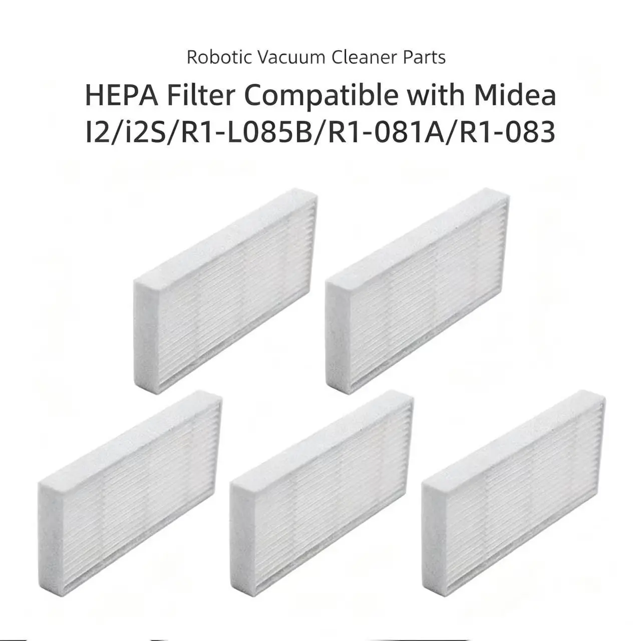 Midea Robot Vacuum Filter Replacement, Compatible with I2, R1-L085b, I2s, R1-081a, R1-083, Universal Fit, Essential Cleaning Parts