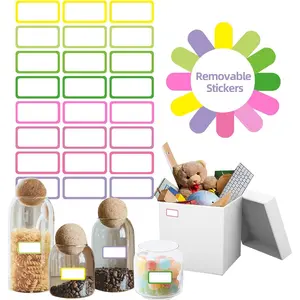 Removable Freezer Labels,1x2 Inch Color Coding Removable Labels for  Containers, Removable Label, Freezer Label to Write / (8 Colors,360 Pcs)