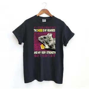 The Cheese Is My Strength T Shirt, Meme Comfort Colors T-Shirt.