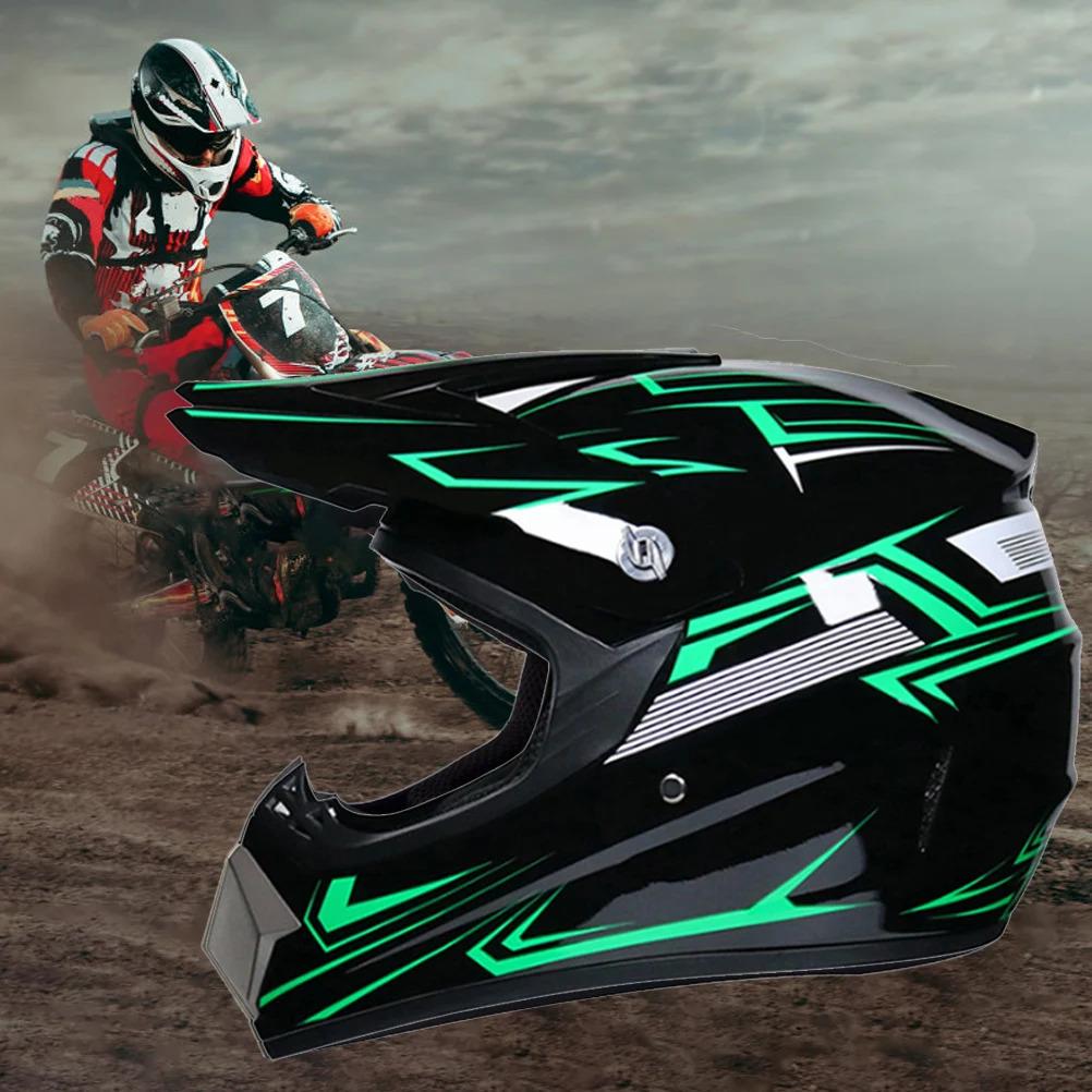 Professional Motocross Helmet Motocross Dirt Bike Off Road Motorbike Helmet Full Face MTB Helmet with Goggles Gloves Face Cover