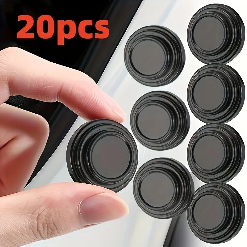 Pack of 20 Car Door Shock-Absorbing Pads, Door Bumpers for Shock Absorption, Anti-Collision, Scratch Protection, Noise-Reducing Cushions