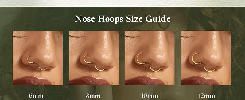 Jstyle 8Pcs 16G Stainless Steel Hinged Clicker Segment Nose Ring Hoop Piercing for Men Women Cartilage Daith Tragus Sleeper Earrings Improved Clasp 6-12MM Jstyle 8Pcs 16G Stainless Steel Hinged Clicker Segment Nose Ring Hoop Piercing for Men Women Cartilage Daith Tragus Sleeper Earrings Improved Clasp 6-12MM