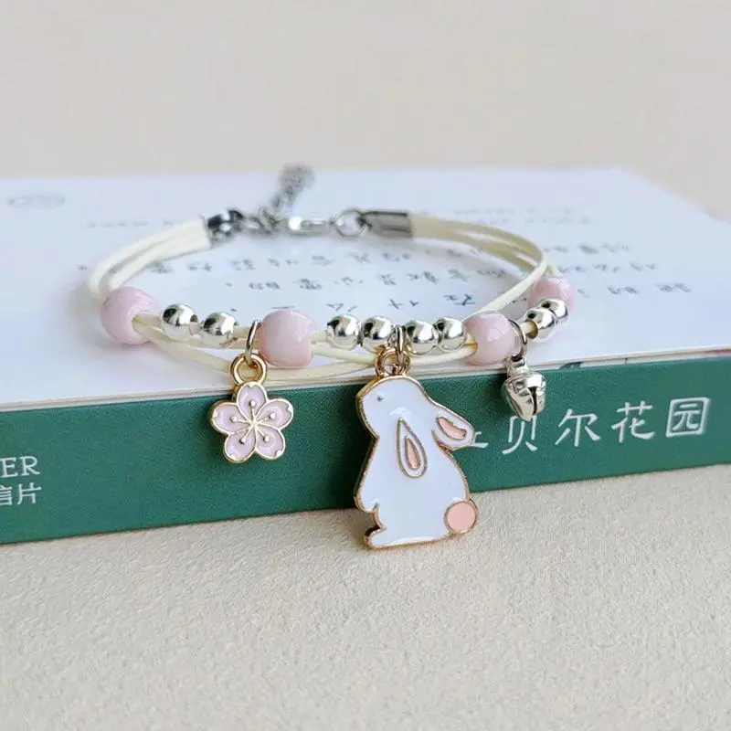 New Simple and Cute Cartoon Bunny Bracelet Female Students Children's Best Friends Gifts Wild Jewelry
