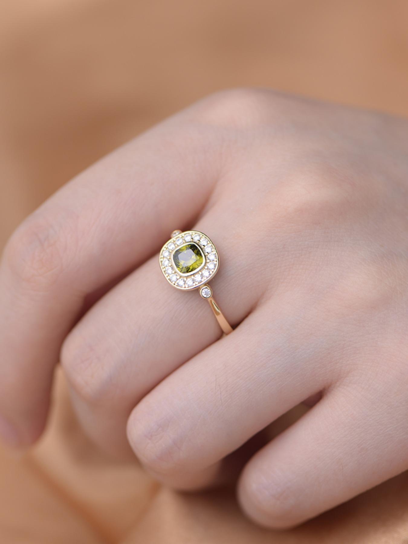 925 Sterling Silver Zirconia Decorated Ring, Fashion Jewelry for Party, Daily Clothing Decor, Trendy All-match & Exquisite Jewelry for Birthday Gift