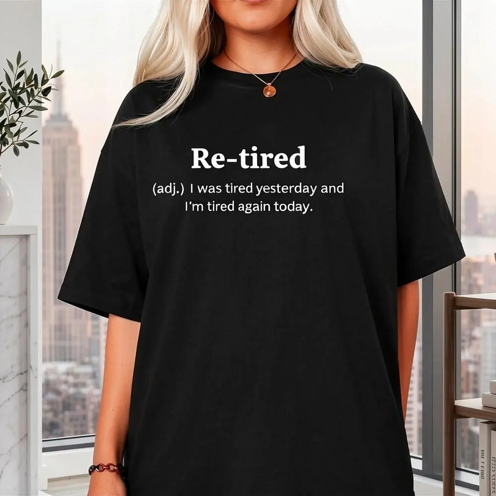 100% Cotton Funny Retired Definition T-Shirt | Sarcastic Retirement Tee for Men and Women | Premium Quality for a Comfy Fit | Perfect Gift for New Retirees! Black Unisex