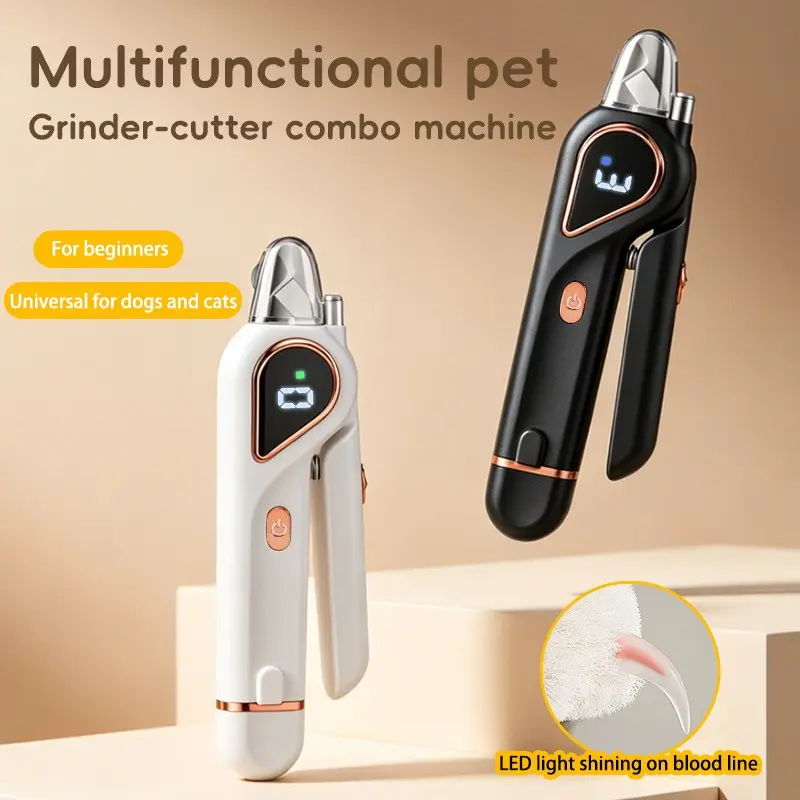 New Two-In-One Dog Nail Clipper and File, Electric Pet Nail Trimmer for Cats and Small Dogs, Convenient and Efficient Nail Care Tool