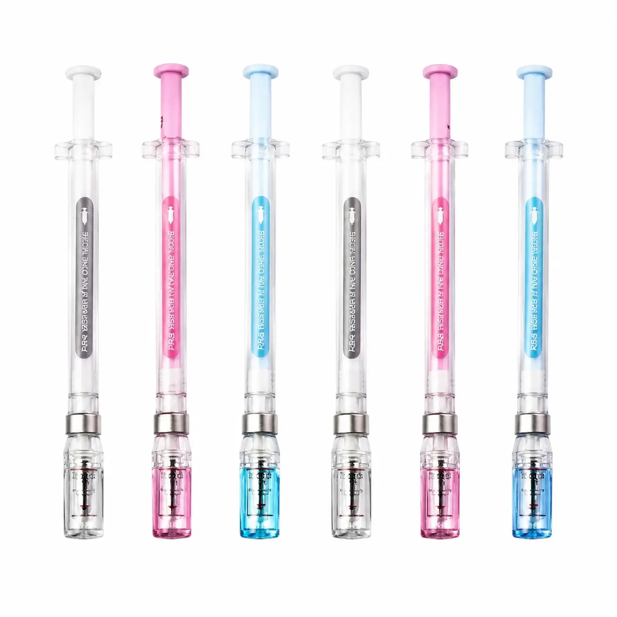 Syringe-Style Gel Ink Pens with 0.5mm Precision Tip – Ergonomic, Smooth-Writing Academic Writing Tools for Students, Journaling, Note-Taking, and Creative School or College Stationery Sets