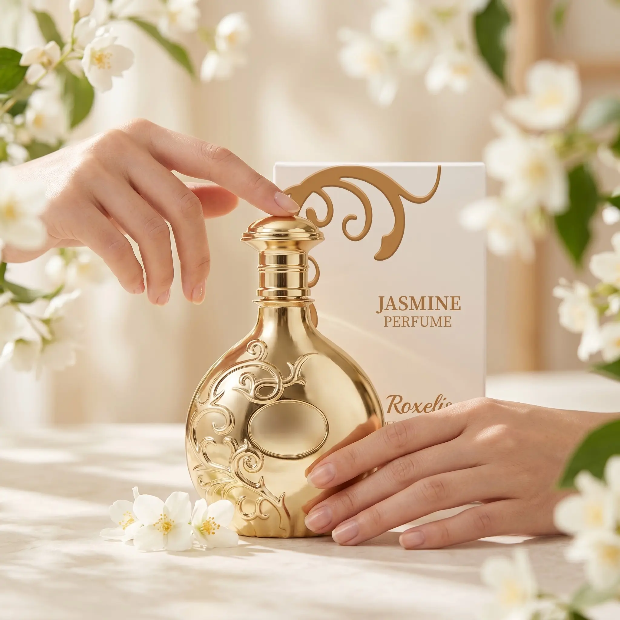 Jasmine Scented Fragrance, Natural Freshness, Delicate Sweetness, Alluring Floral Notes, Long-Lasting Perfume, Romantic Date Perfume, Floral Scents