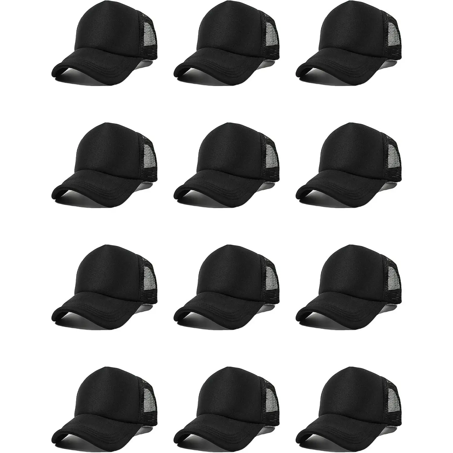 12 Pack Sublimation Hats for Men Blank Trucker Hats Bulk Snapback Mesh Women Baseball Caps DIY Custom 18 ColorsGift.