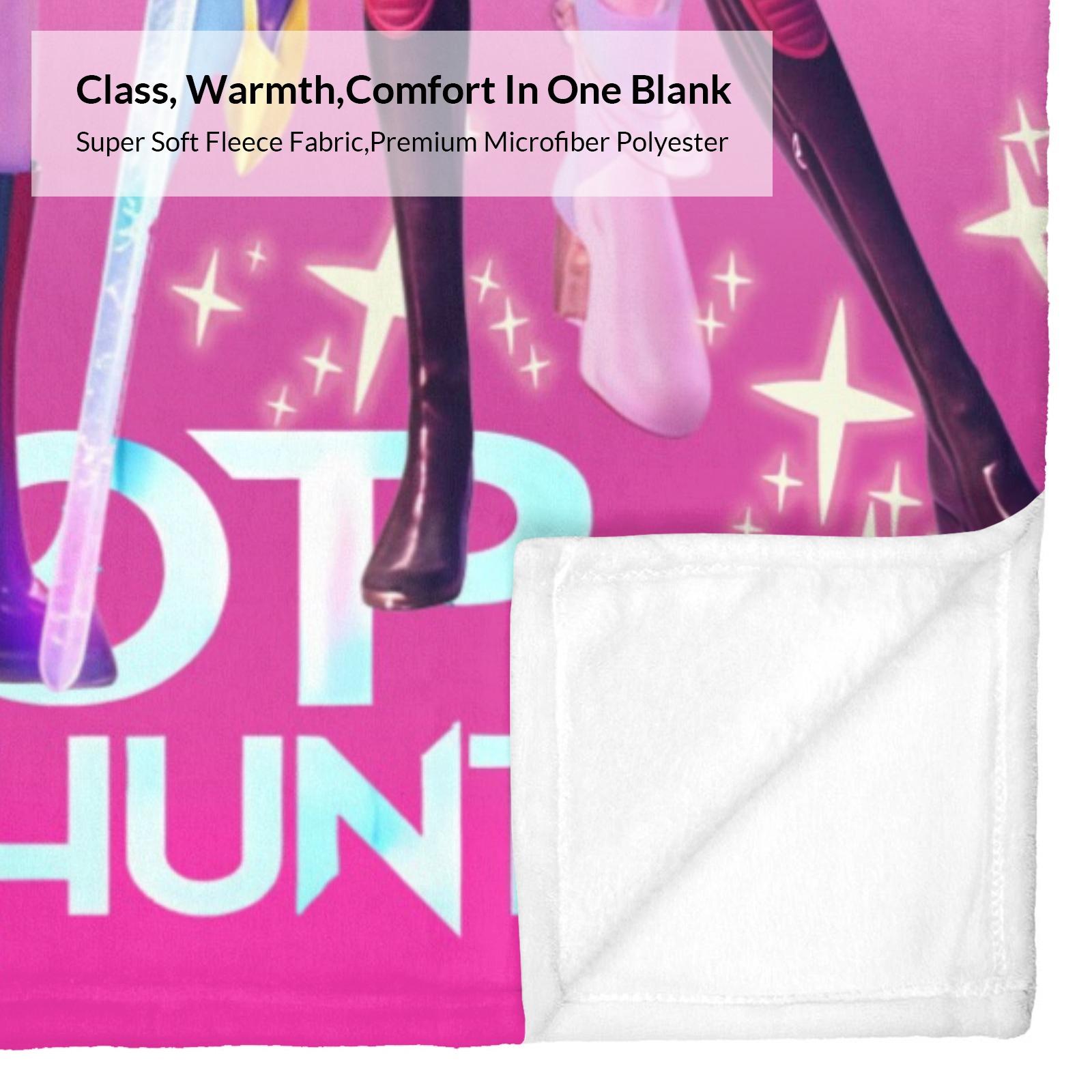 K-Pop Devil Hunter Dream Blanket, Soft and Warm, Suitable for Fans, Women, Girls, and Children.A Cozy Nap Blanket, Perfect for Everyday Decoration or Relaxation.An Ideal Choice for Living Room Sofas, Christmas Gifts, and Birthday Decorations.