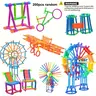 Random Color & Shape Magic Wand Building Block Set, Assembly Building Blocks, Creative Building Blocks, Geometry Building Blocks, building kits, 200pcs/set Educational Engineering Toy, Gift for Birthdays and Holidays
