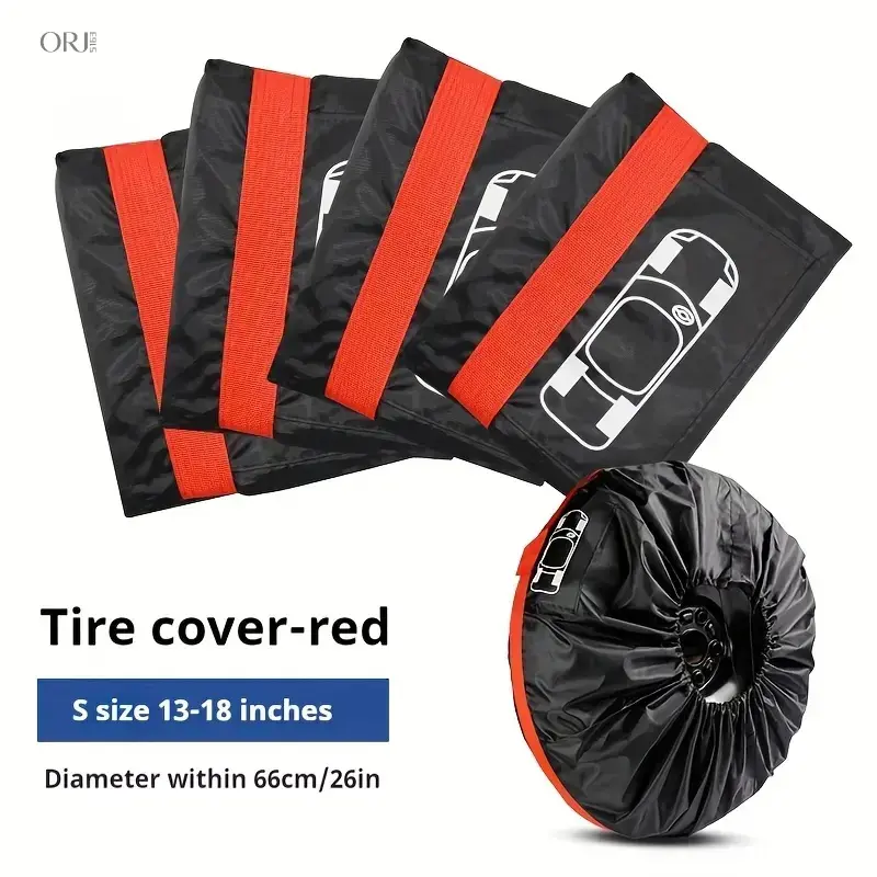 Universal Spare Tire Cover, Foldable Thick Fabric Protective Sleeve with Flexible Fit Design, Waterproof for Garage Storage and Car Trunk Arrangement,elastic,,Gradient,Color,Detachable,Plush,Tail,tote,bag,,cool,gift,,acc,Touchscreen,Winter,Accessor,waist,