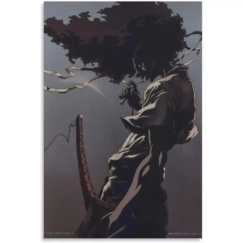 2000s American Black Cartoons Afro Samurai Anime Poster Art Poster Canvas Painting Decor Wall Print Photo Gifts Home Modern Decorative Posters custom michael manga minimalist bar luxury perfect car enthusiast abstract artistic