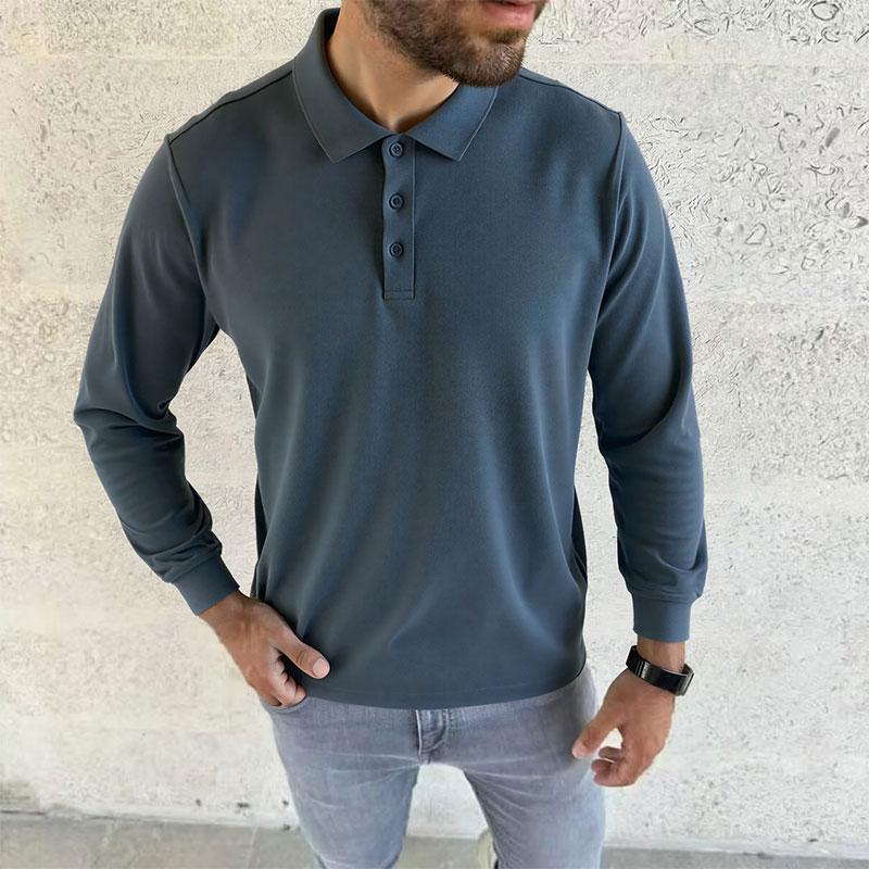 Men's Polo Shirt, comfortable short-sleeved casual fit, classic collared T-shirt, suitable for work, golf, travel and everyday wear.