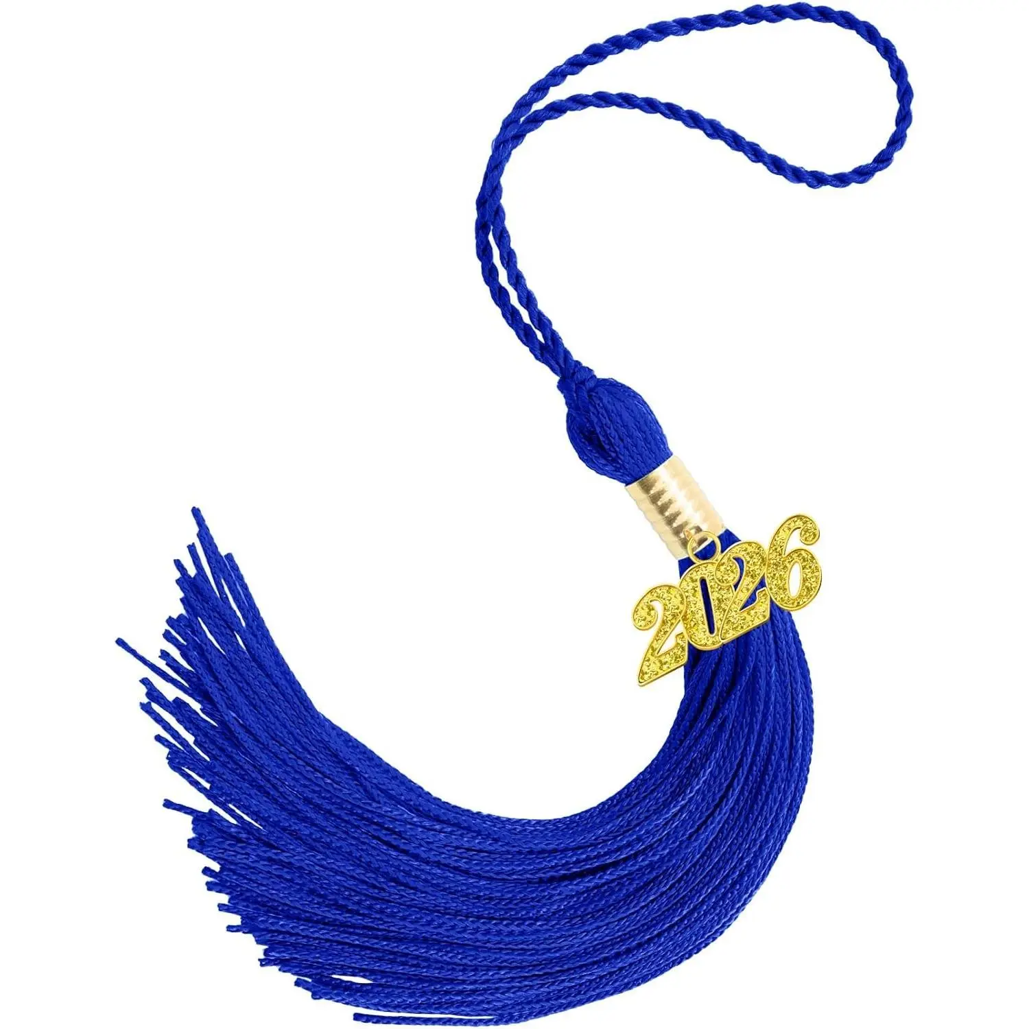 2026 Tassel Graduation, Navy Blue Graduation Tassel, Graduations Cap Tassels, 2026 Tassels with 2026 Year Gold Charms for Graduations Hat Cap Accessories Decorations for Graduate Hat Ceremonies