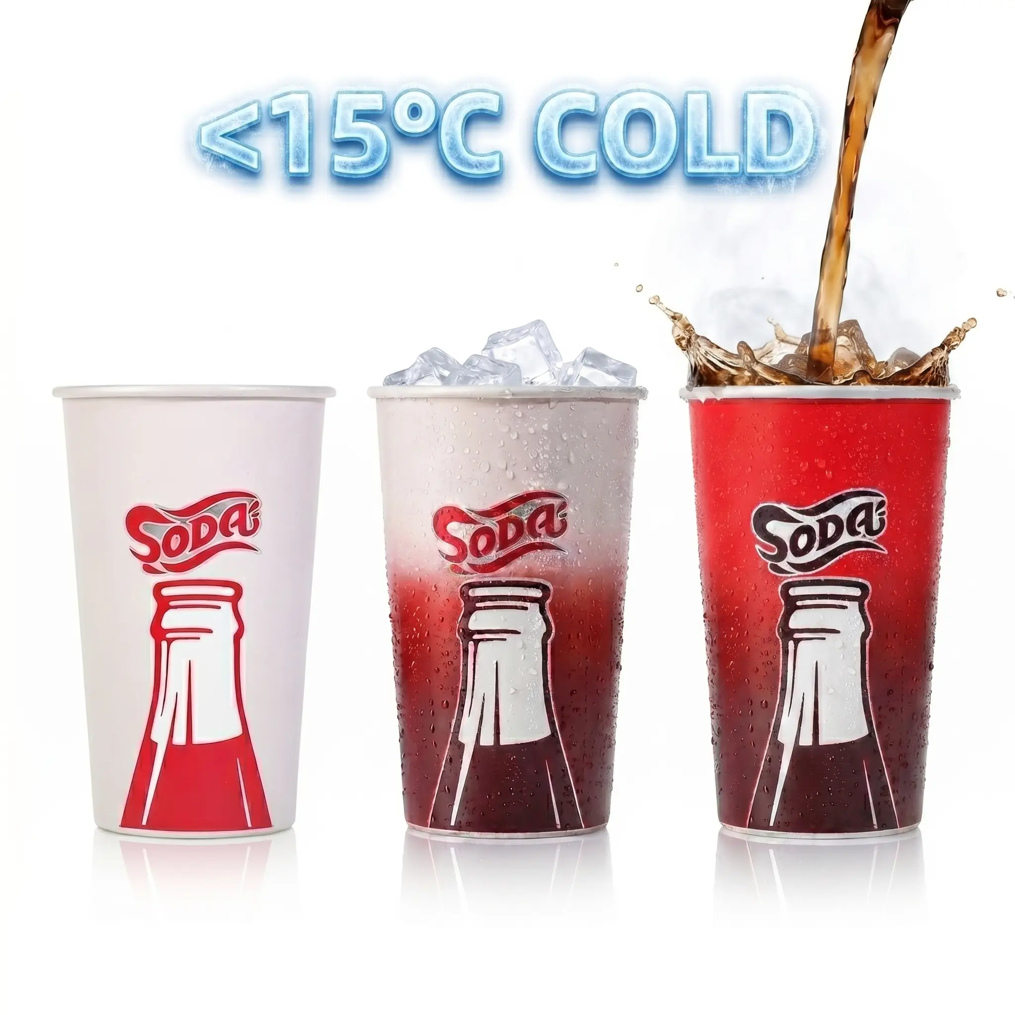 15oz Color Changing Aluminum Cups Reusable Cold Activated Glass for Soda Beer Drinks Party Daily Use Outdoor festive supply