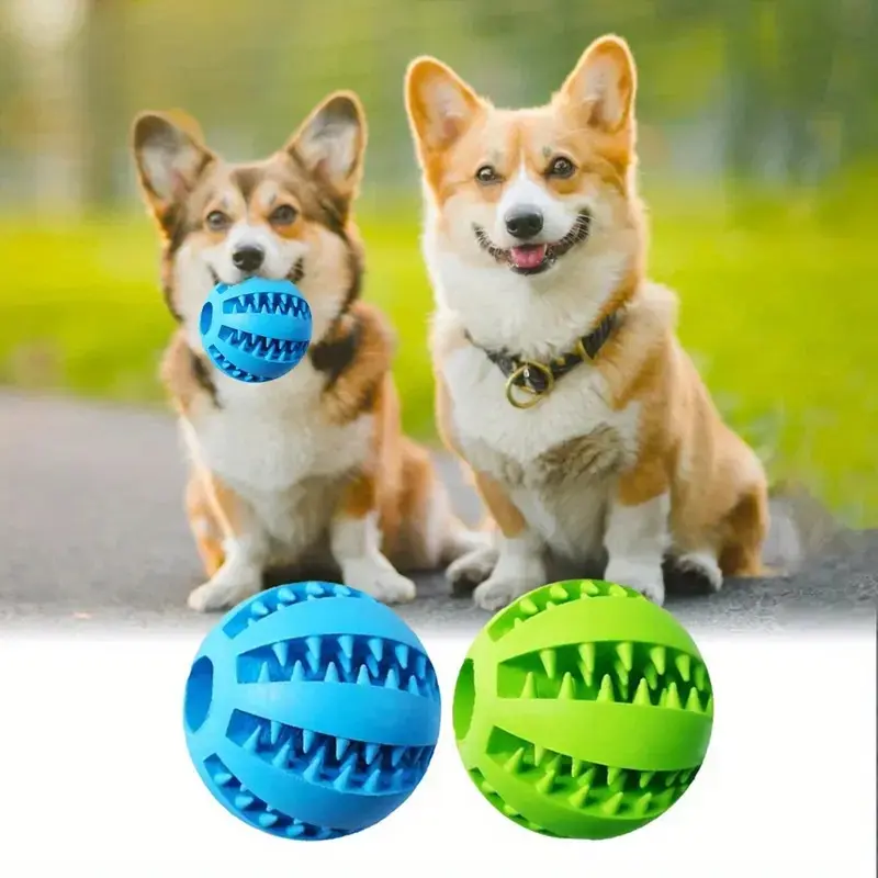 Dog Treat Ball - Nontoxic Bite Resistant Dog Toys for Small to Large Dogs, Teeth Cleaning, Chewing & Training