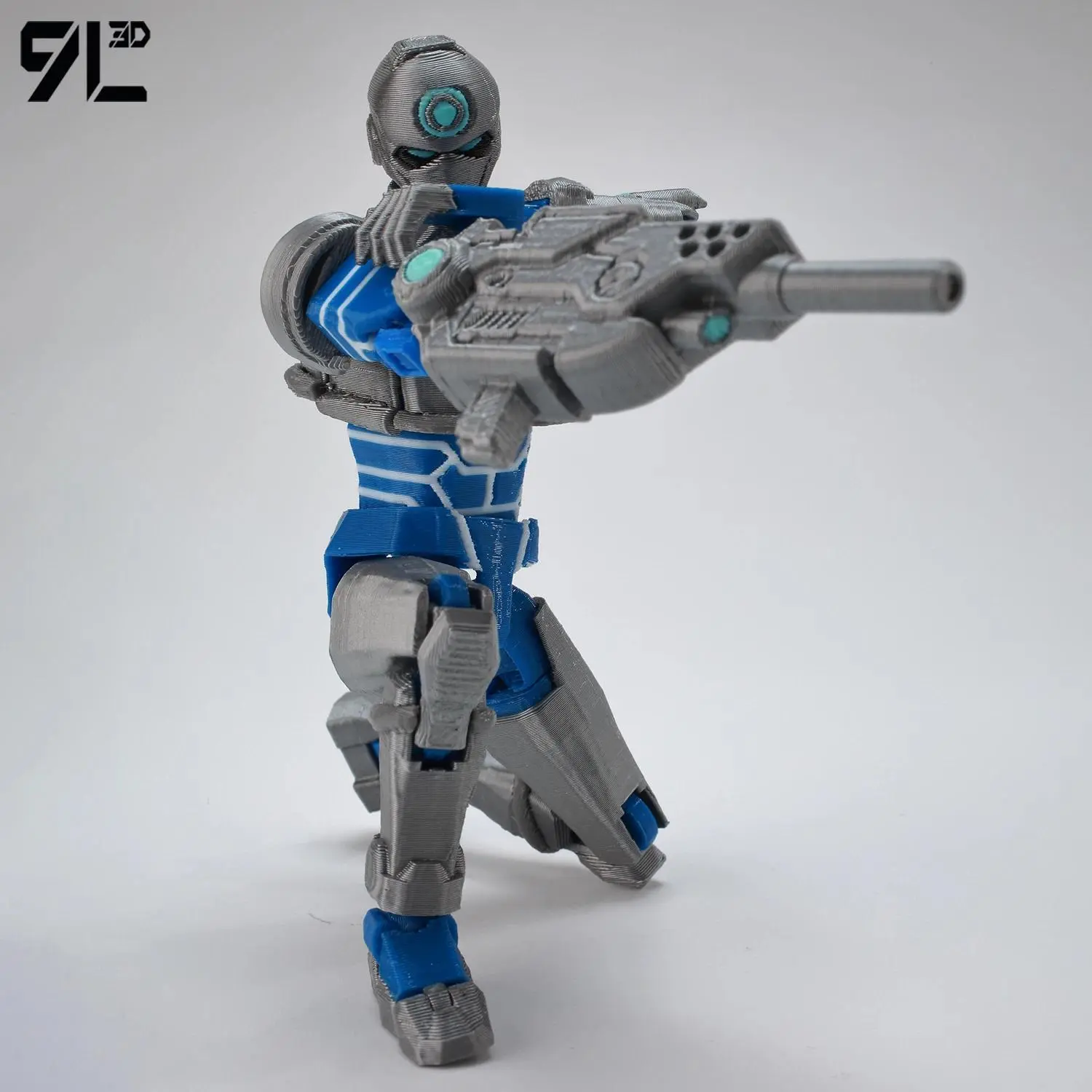 9L3D Lucky13 Dummy13 Animated Tech Suit Action Figure 3D Printed Multi-Jointed Doll Anime Desktop Collectible Toy Gift Model 13