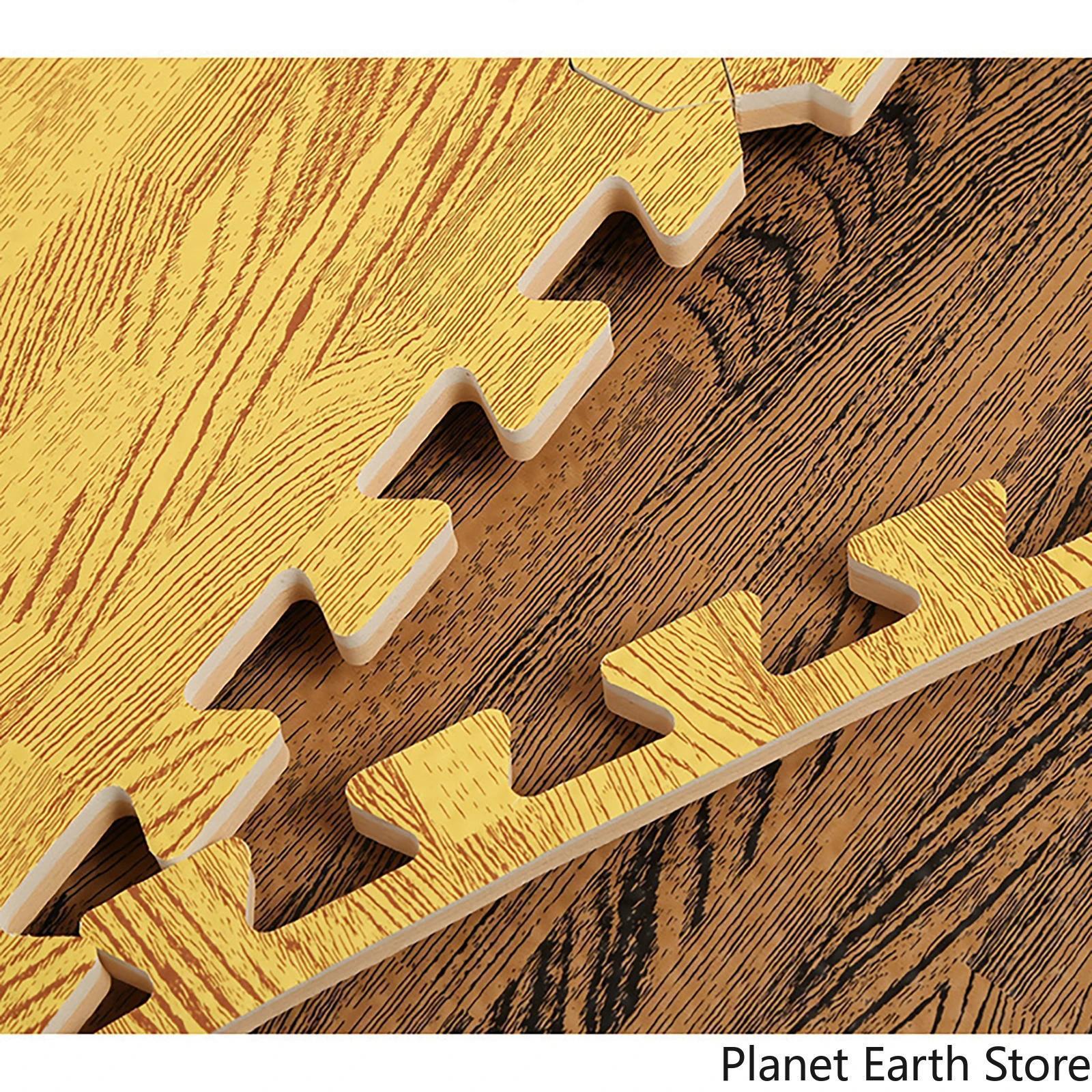 4/8/16/20Pcs Wood Grain Puzzle Mat 30x30x1CM Foam Play Mat Rug Floor Mat Carpet Play Mat Bedroom Decorative Interlocking Pad Mat