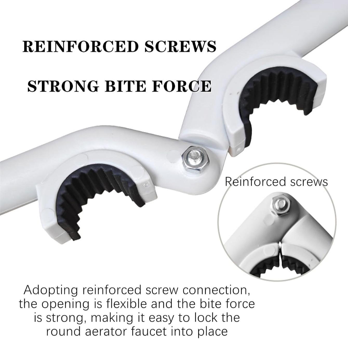 Faucet Bubbler Wrench,Anti-slip Handle Design Faucet Wrench,Aerator Removal Tool for Kitchen,Bathroom,Toilet